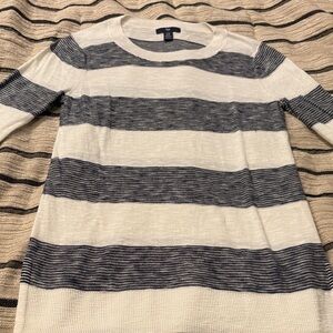 GAP Navy and White Striped Top